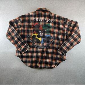 HARRY POTTER Womens‎ Flannel Shirt Shaket Jacket XL Wool Blend HOGWARTS Relaxed